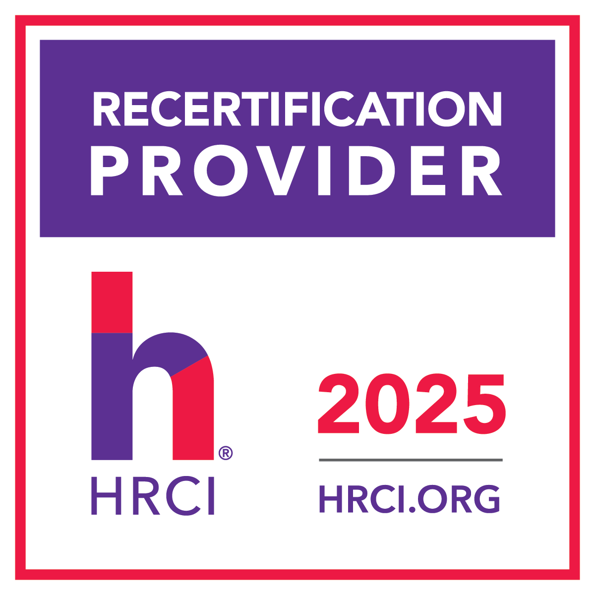 HRCI Institute Recognized Provider Logo