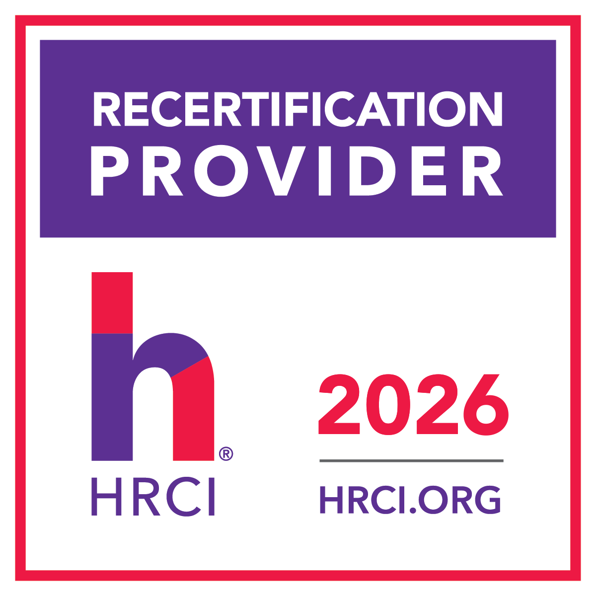 HRCI Institute Recognized Provider Logo